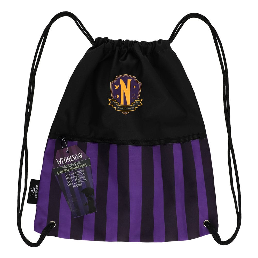 Wednesday sac en toile Nevermore Academy Purple