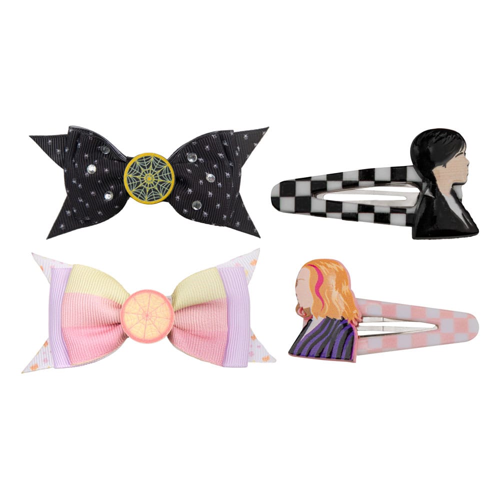 Wednesday pack 4 accessoires pour cheveux