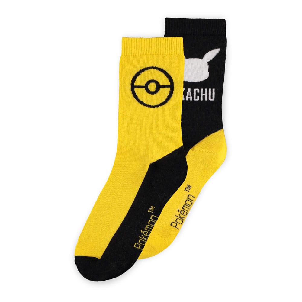 Pokémon pack 2 paires de chaussettes Pikachu 43-46
