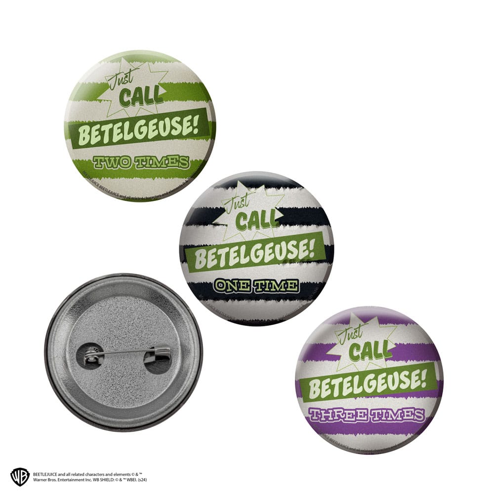 Beetlejuice pack 6 badges