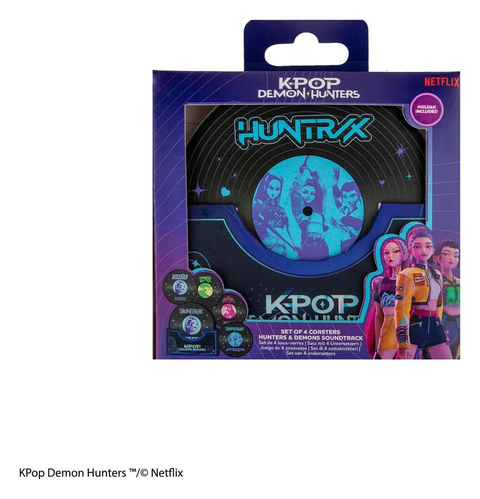 KPop Demon Hunters set de 4 sous-verres Hunters & Demons Soundtrack