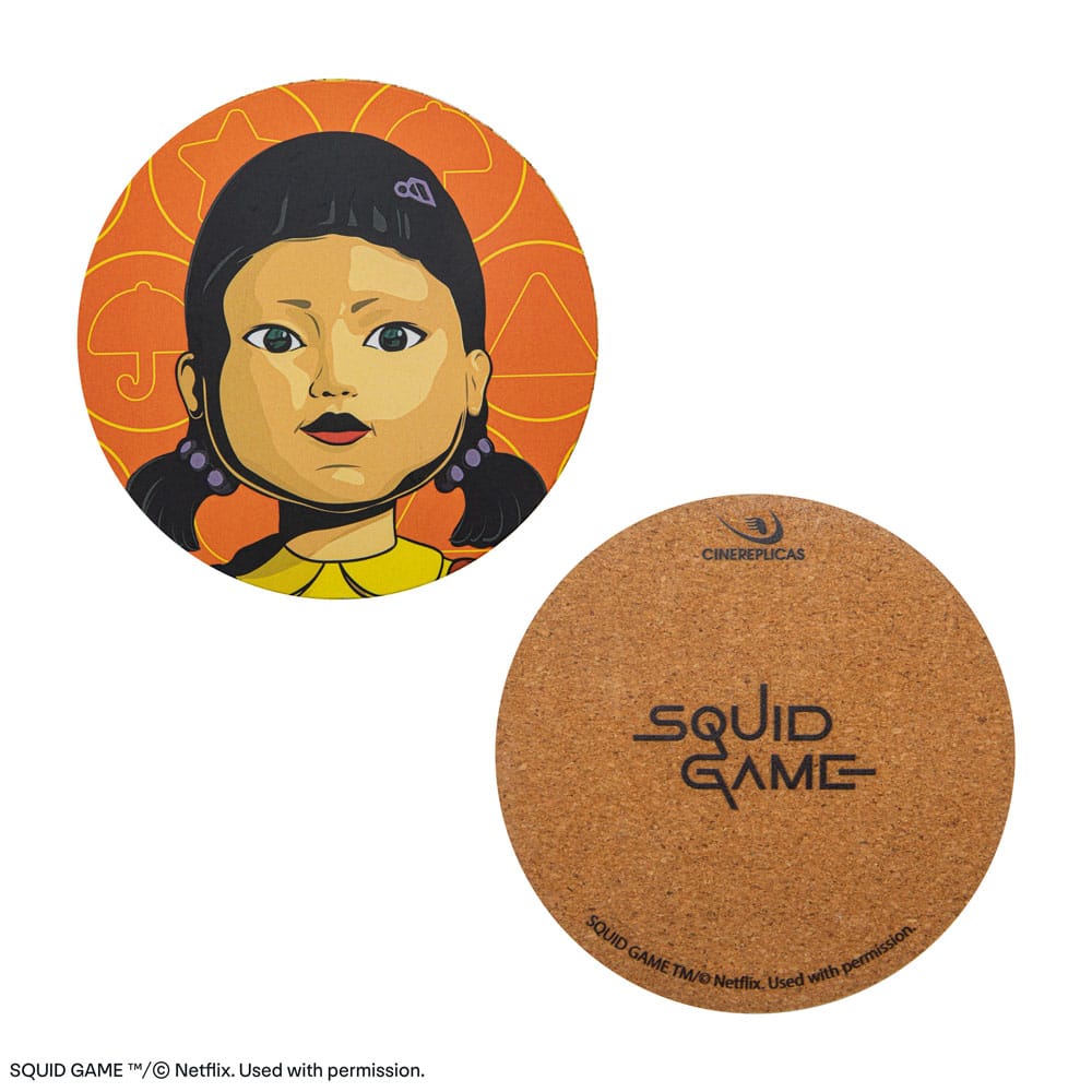Squid Game pack 4 sous-verres
