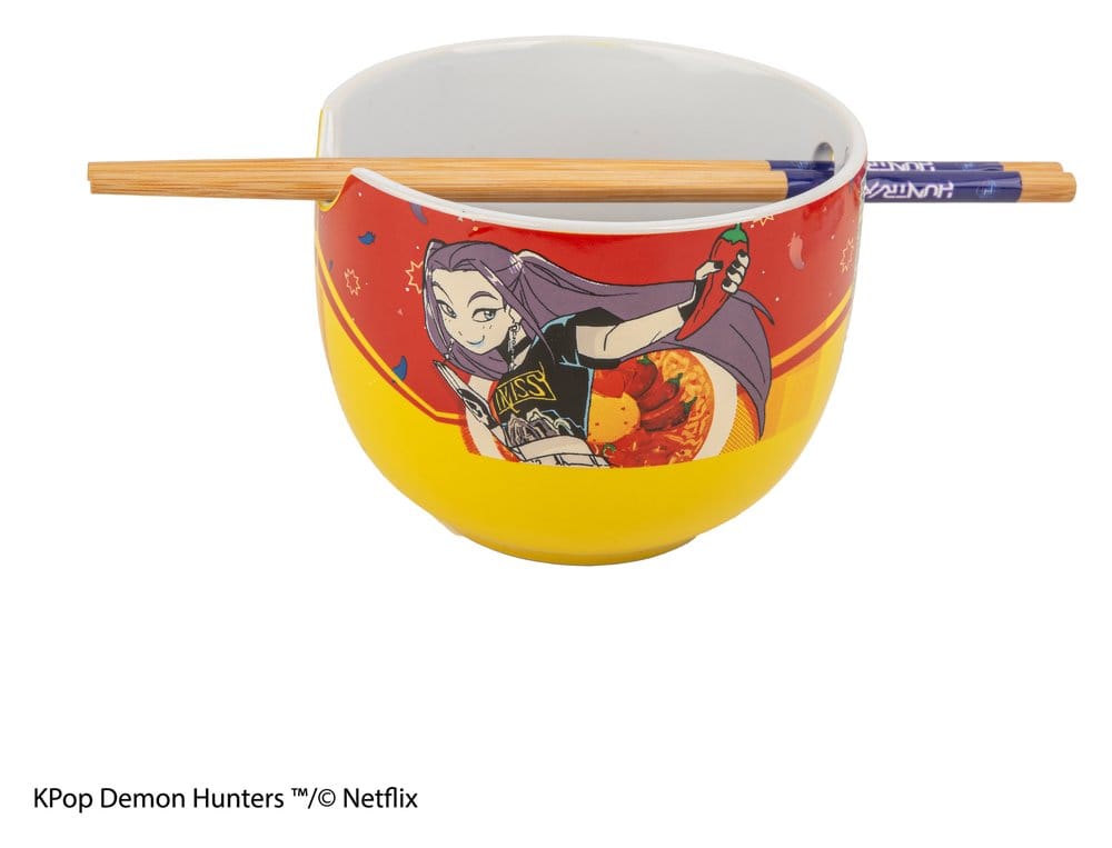KPop Demon Hunters bol à ramen avec baguettes Mira Spice Queen