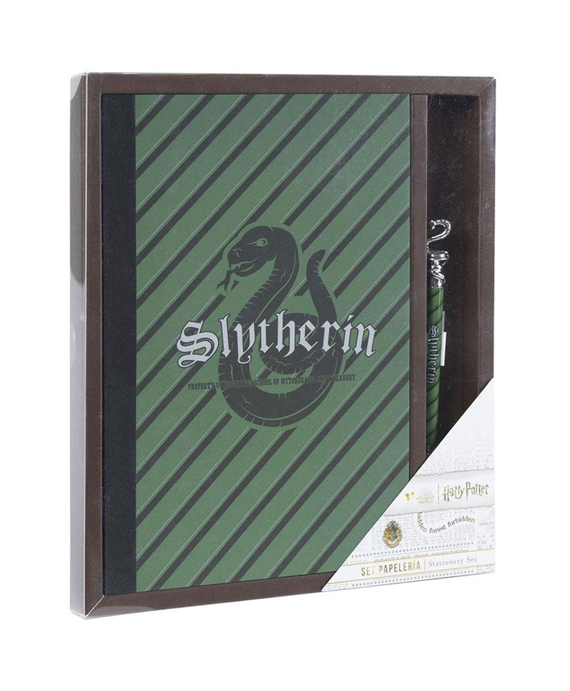 Harry Potter set papeterie Hogwarts vert