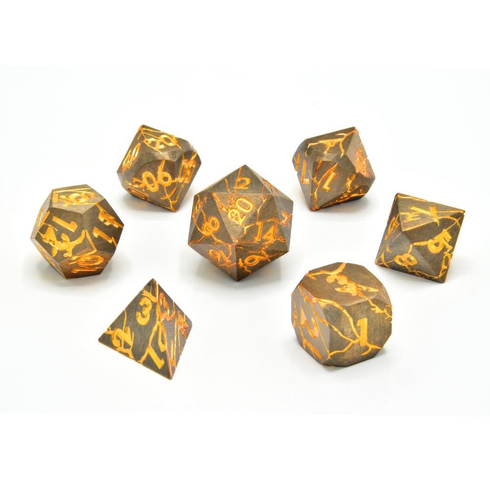 CritStones Metal pack dés Marred Midas (7)