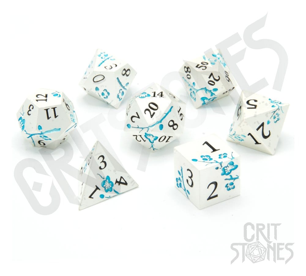 CritStones Metal pack dés Iris Blossom (7)