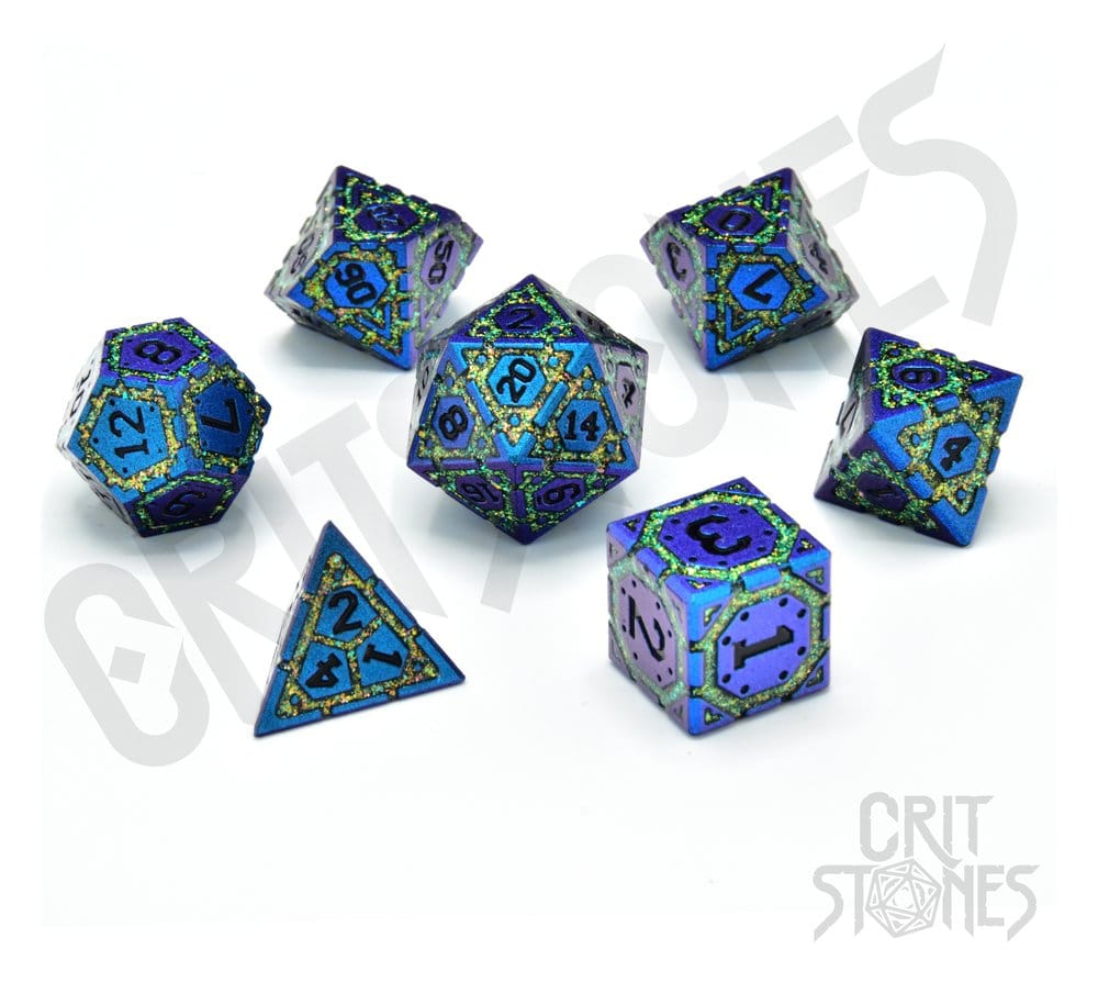 CritStones Metal pack dés Twilight Grove  (7)