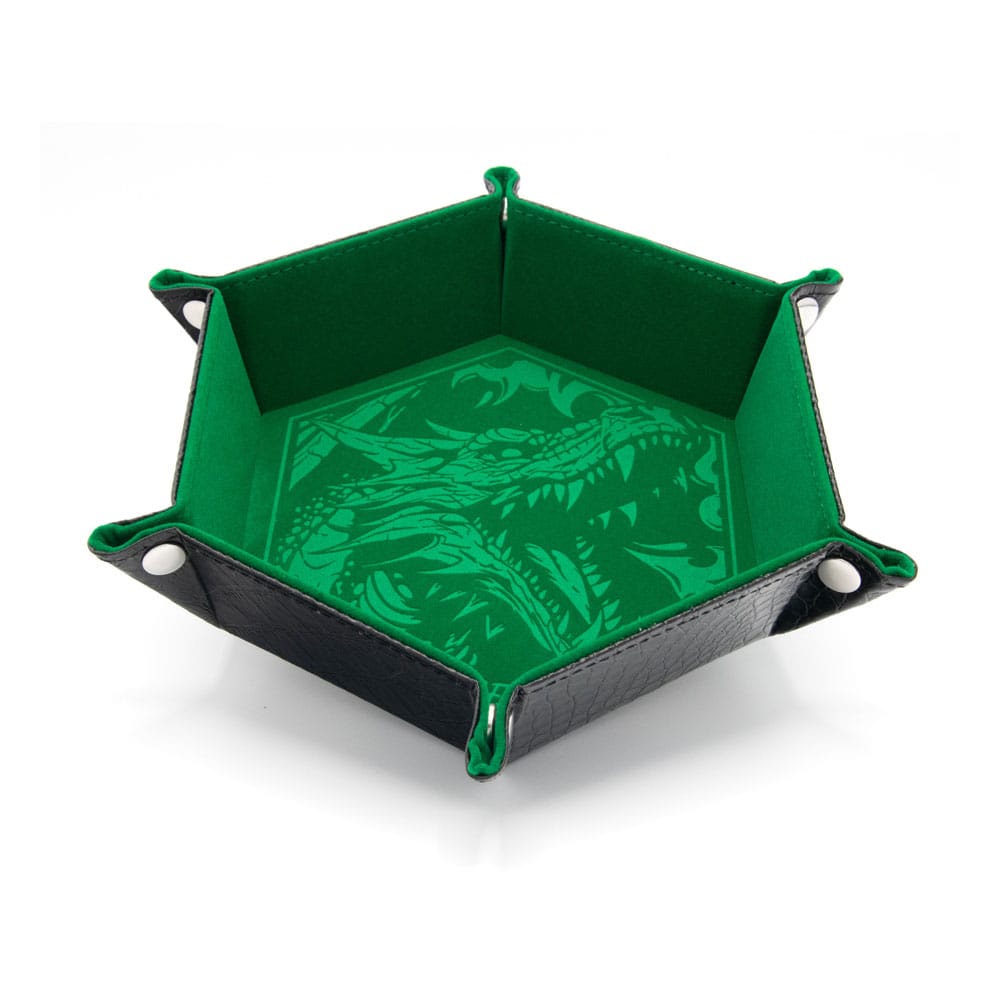 CritStones Plateau à dés pliant Dragon Skin Edition Green