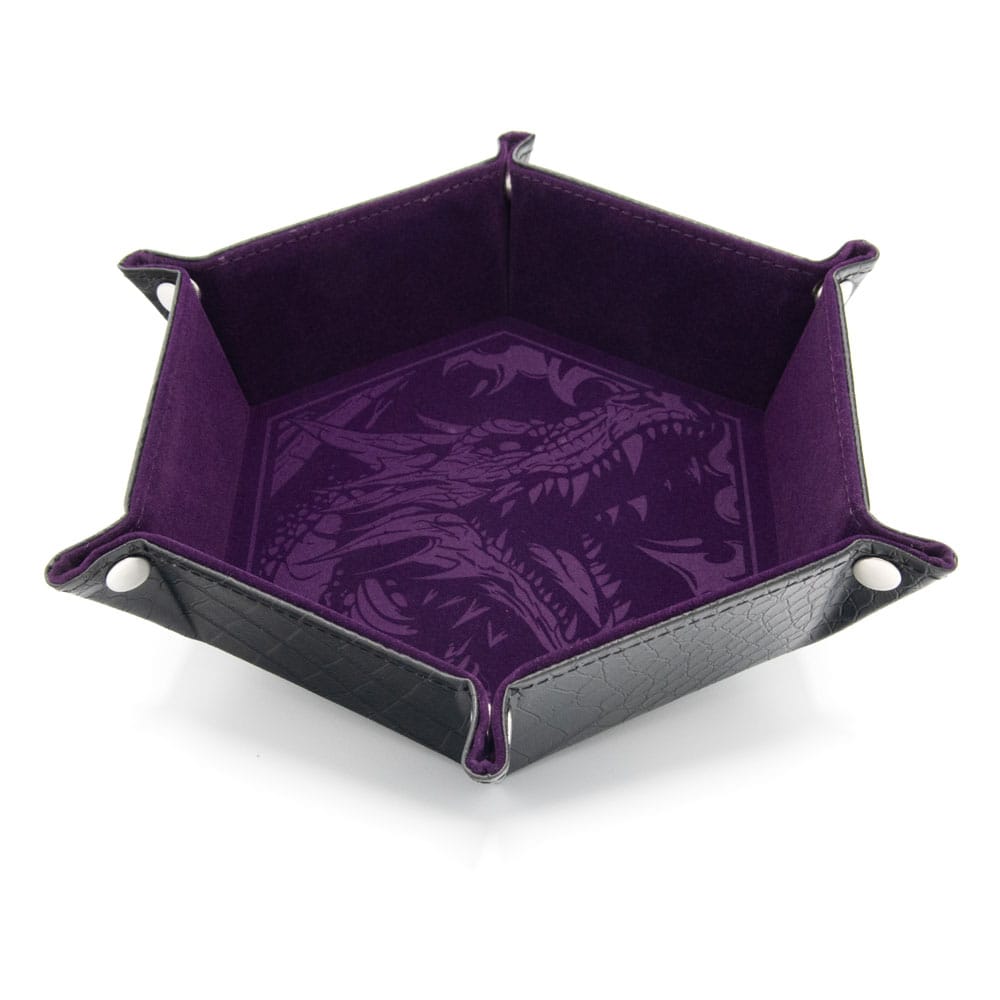 CritStones Plateau à dés pliant Dragon Skin Edition Purple