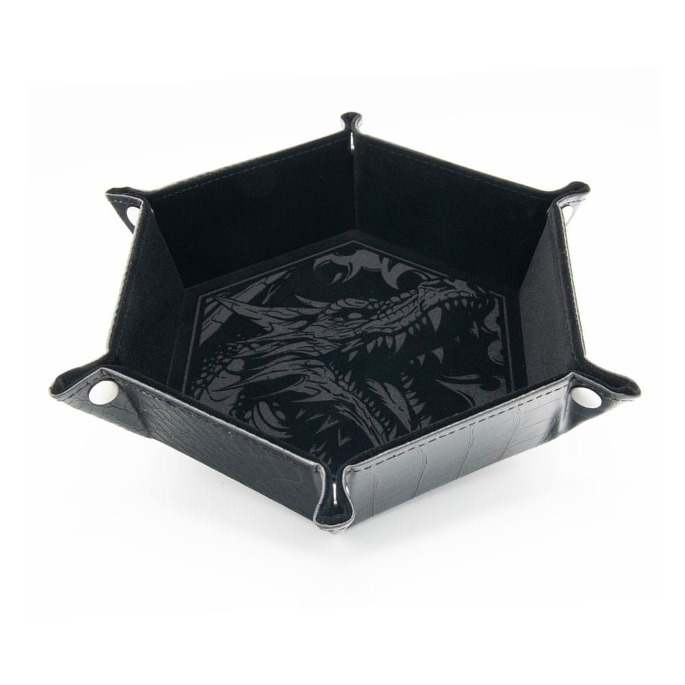 CritStones Plateau à dés pliant Dragon Skin Edition Black