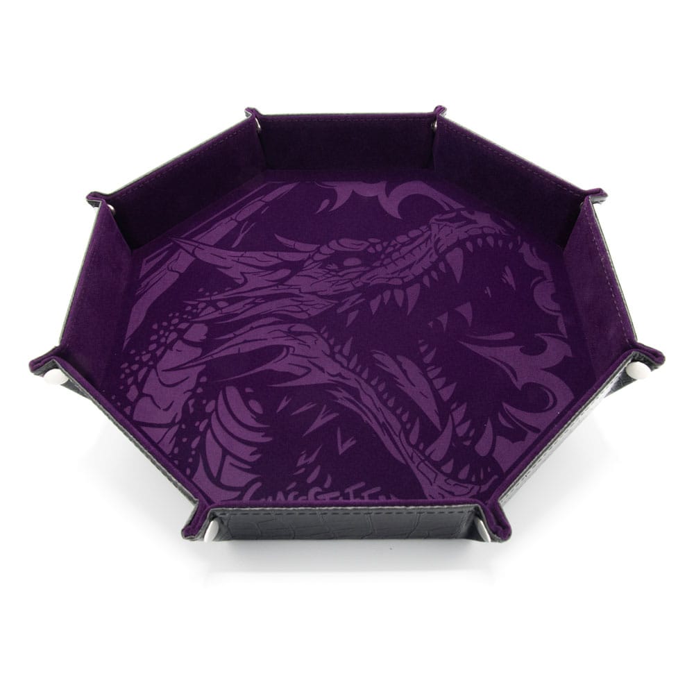 CritStones Plateau à dés pliant Dragon Skin XL Edition Purple