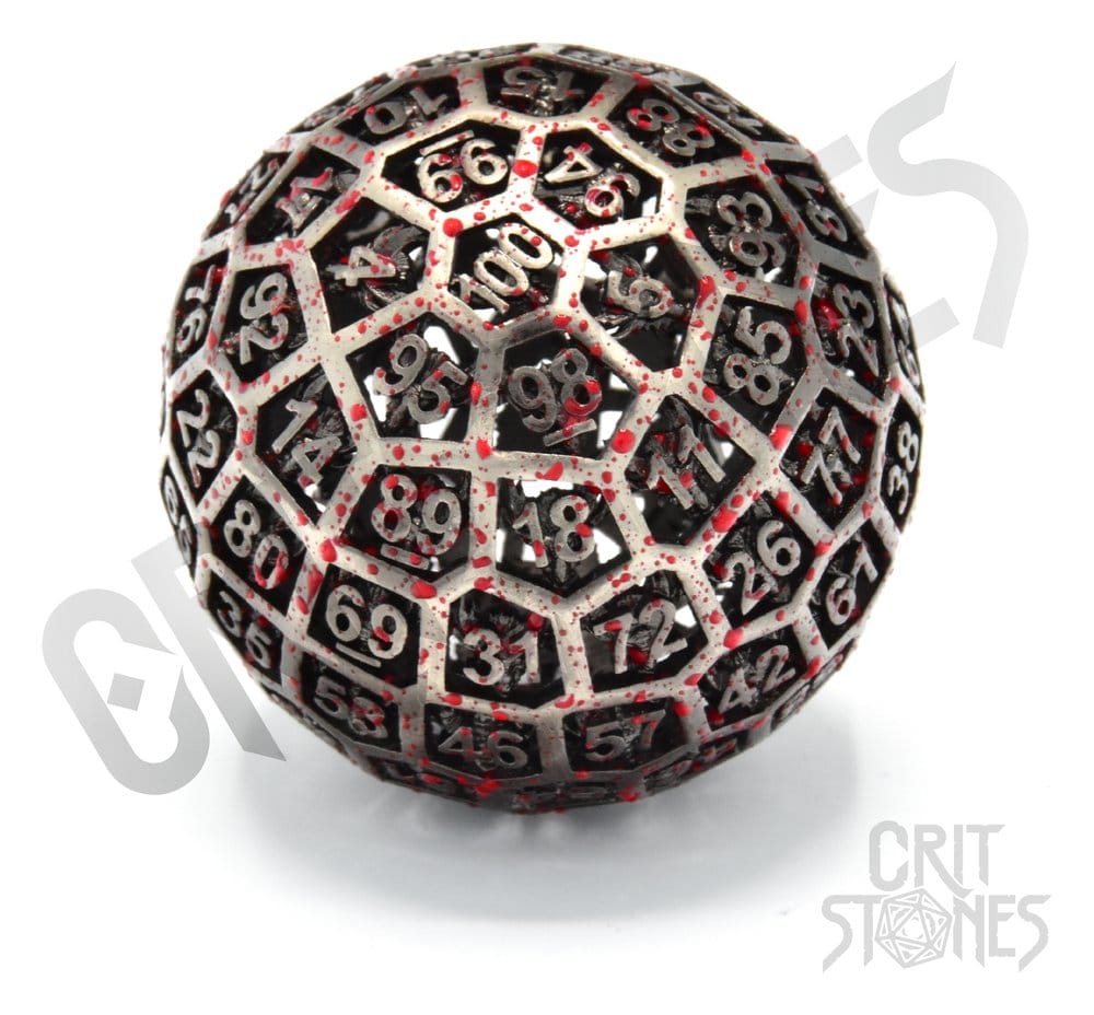 CritStones D100 dés Métal creux Centigrave