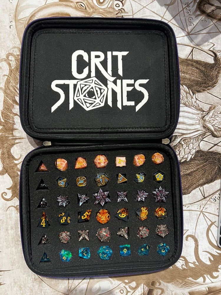 CritStones Étui à dés Arcanum Noir