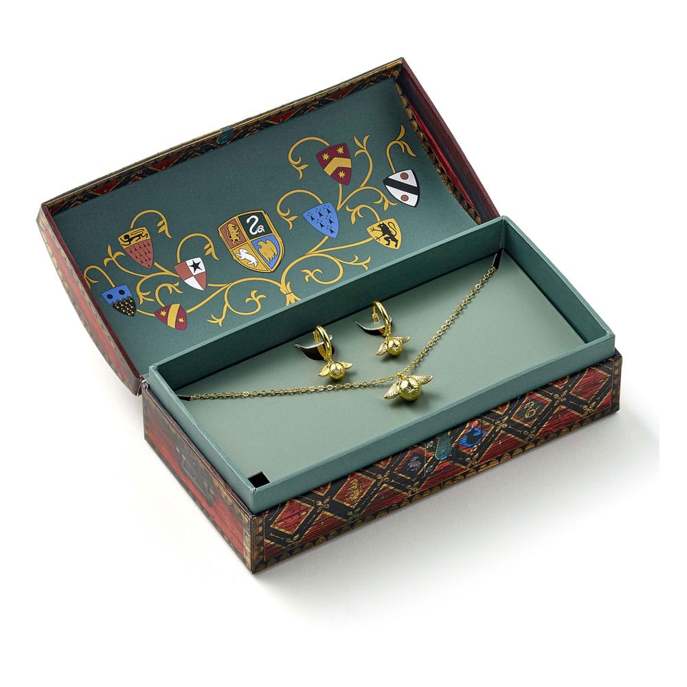 Harry Potter: Quidditch Golden Snitch Collier et Boucles Coffret cadeau (Doré)