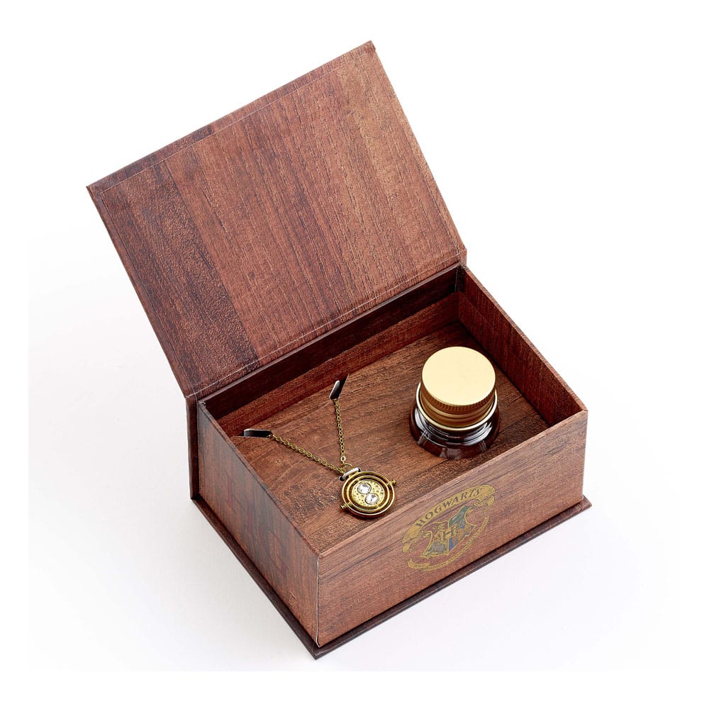 Harry Potter: Hermoine Potions Time Turner Collier et Boucles Coffret cadeau (Doré)
