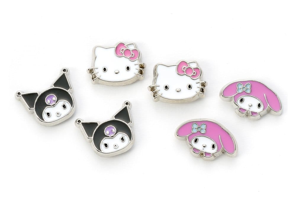 Sanrio Set de Clous d'Oreilles Hello Kitty, Kuromi et My Melody