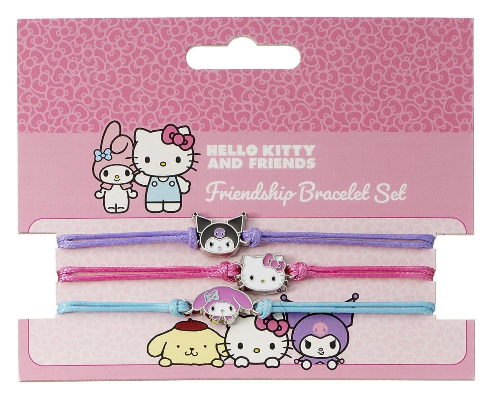 Sanrio pack 3 bracelets Hello Kitty, Kuromi et My Melody
