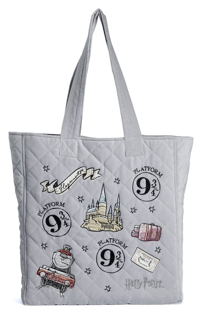 Harry Potter sac shopping Quai 9 3/4 en Velours Brodé