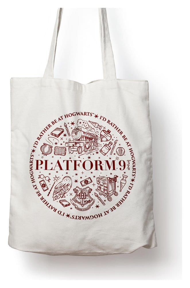 Harry Potter sac shopping Quai 9 3/4 en coton