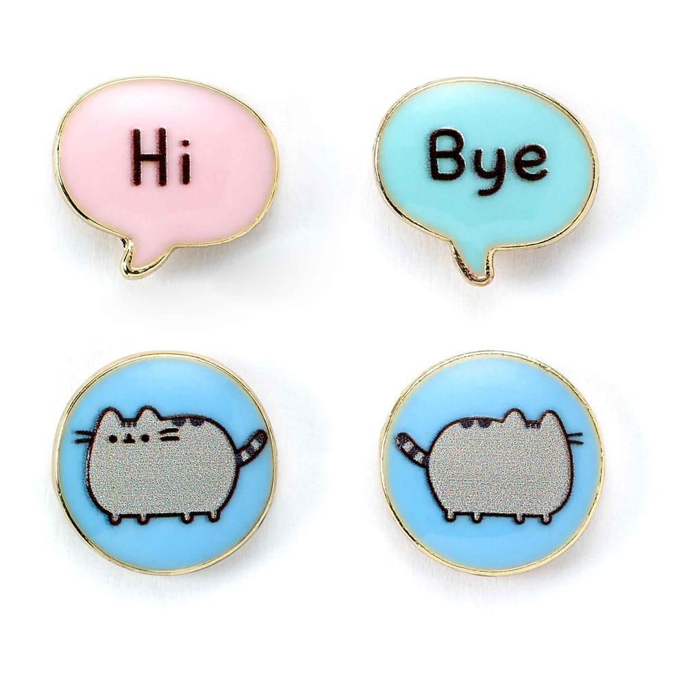 Pusheen pack 2 boucles d´oreilles Stud "Hi , Bye"