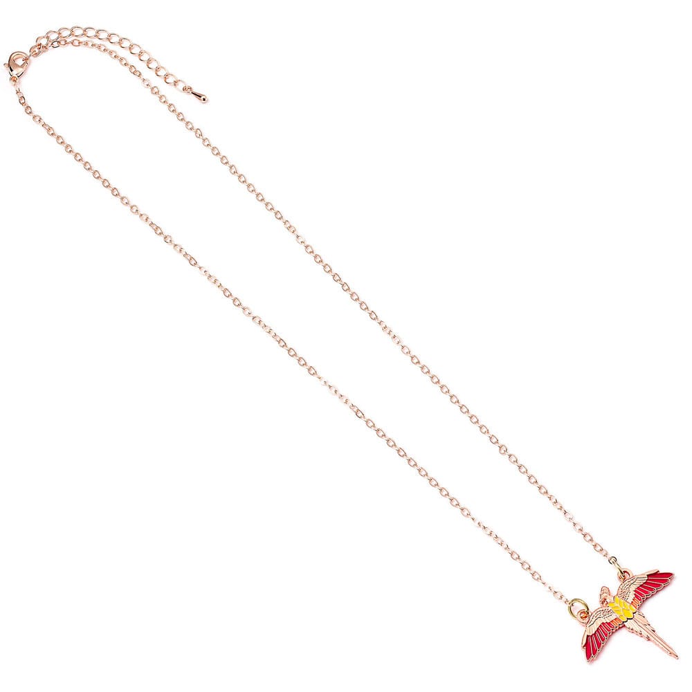 Harry Potter collier argent Fawkes (Plaqué or)