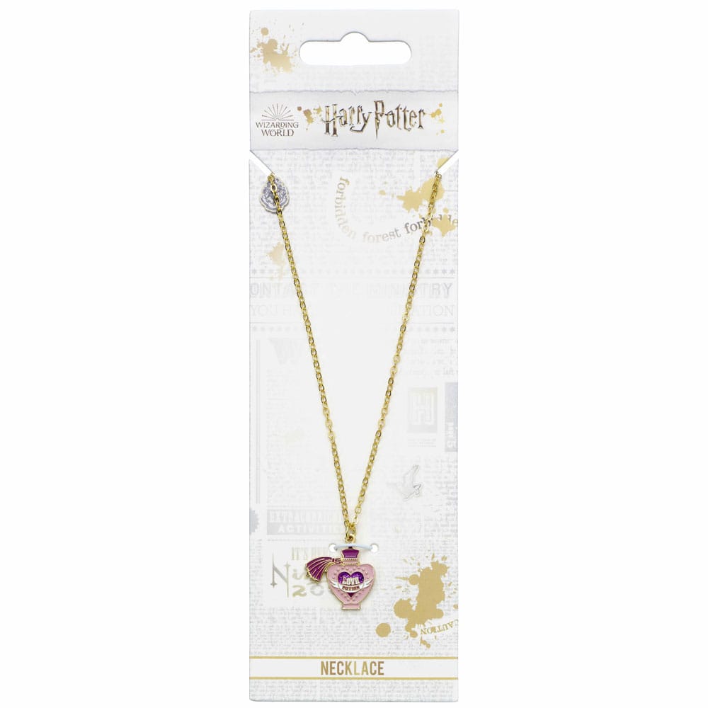 Harry Potter pendentif et collier plaqué or Love Potion