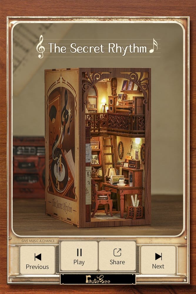 Maquette Book Nook The Secret Rhythm 23 x 11 cm