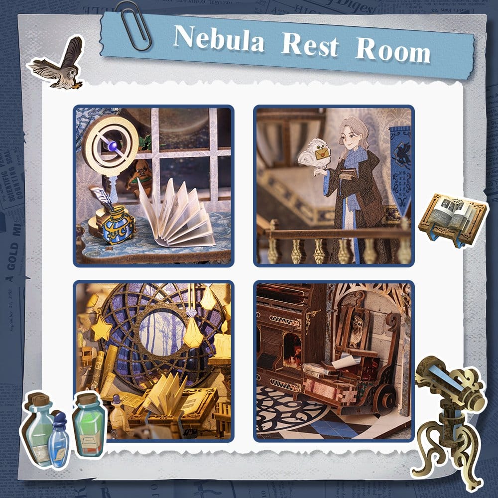 Maquette Book Nook Nebula Common Room 23 x 11 cm