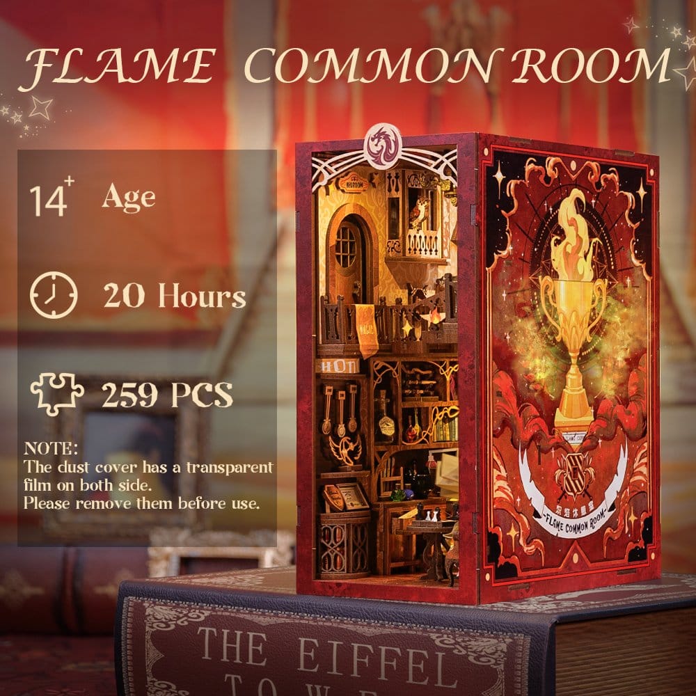 Maquette Book Nook Flame Common Room 23 x 11 cm
