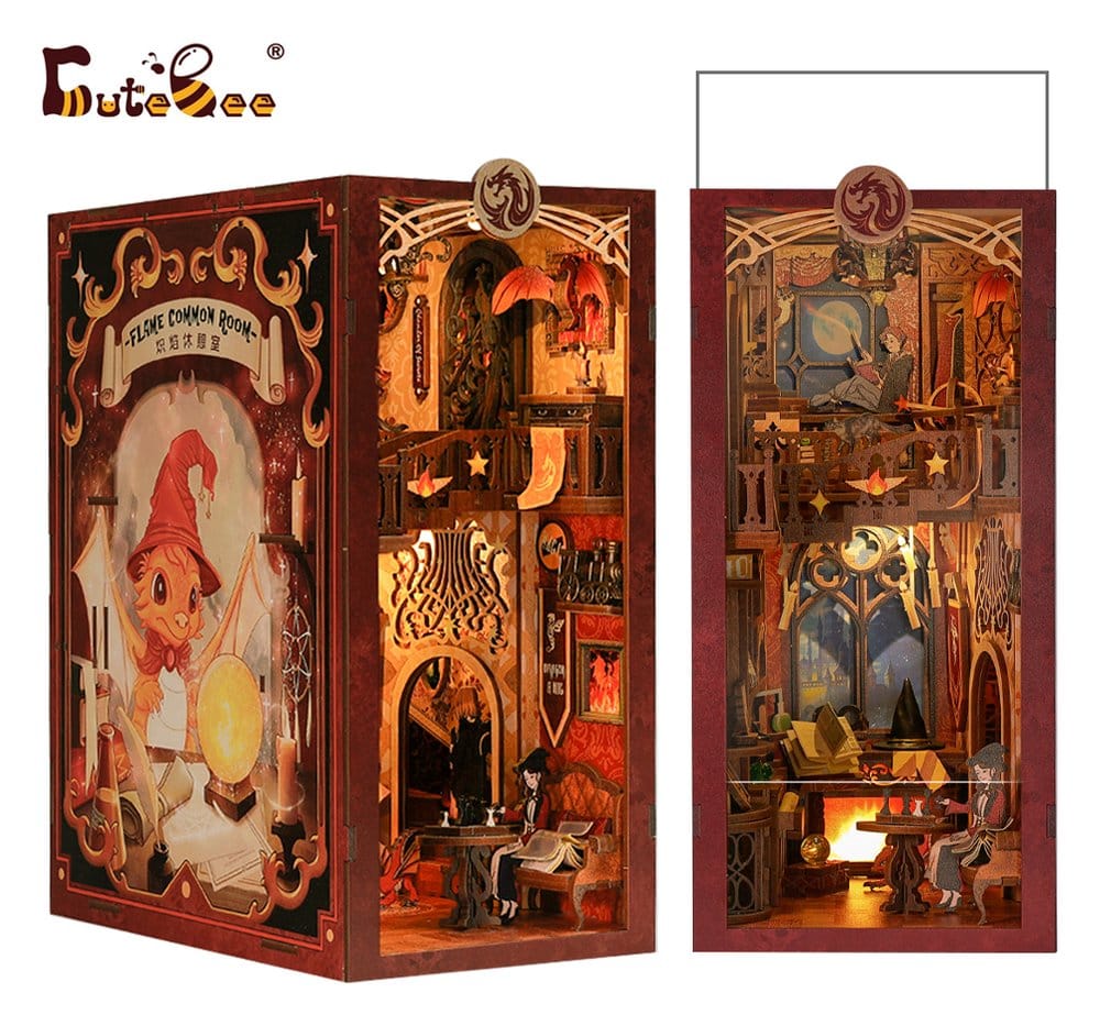 Maquette Book Nook Flame Common Room 23 x 11 cm