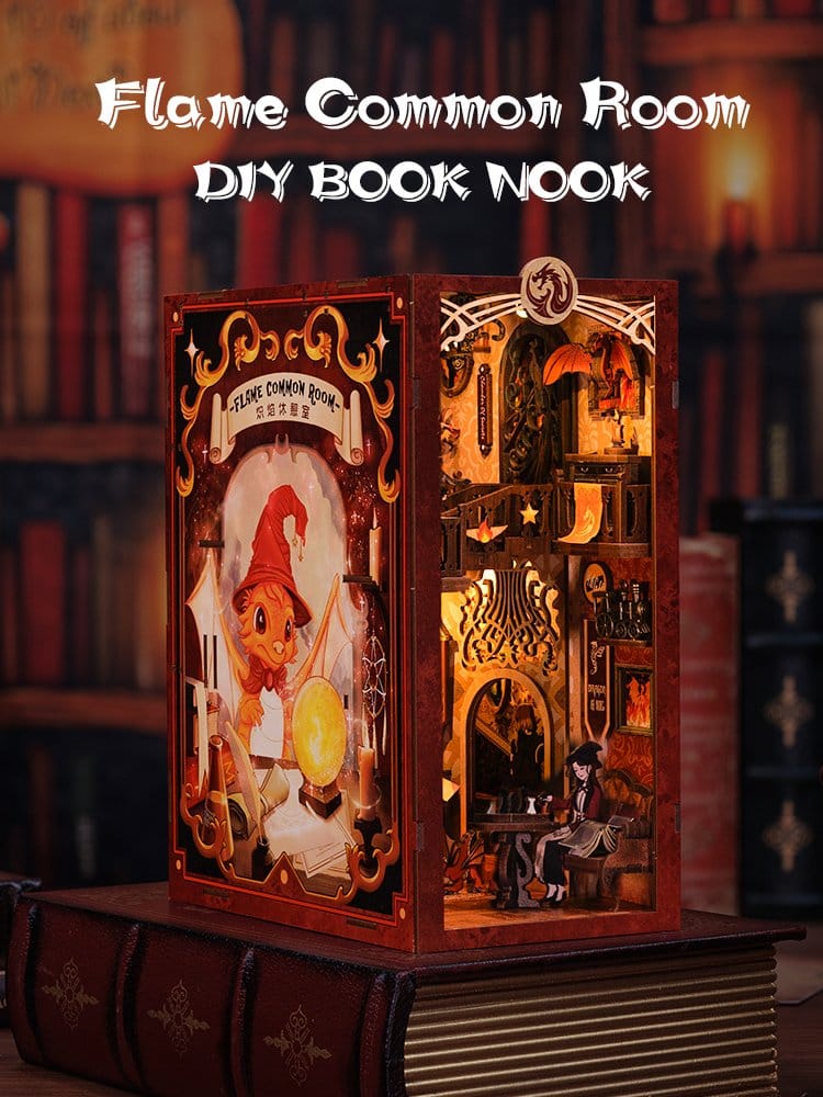 Maquette Book Nook Flame Common Room 23 x 11 cm