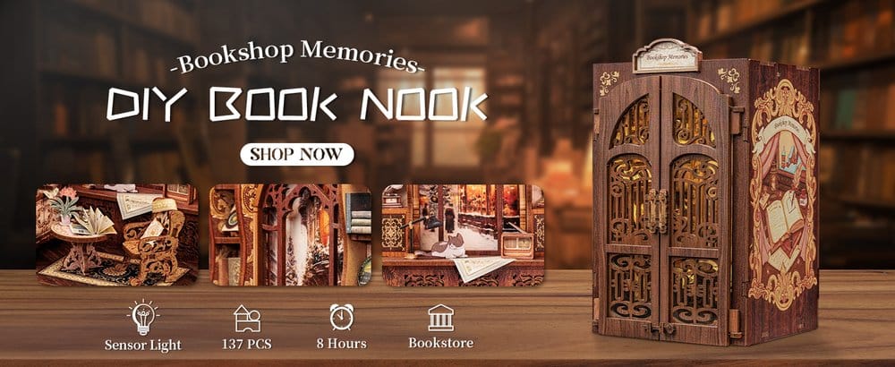 Maquette Book Nook Bookshop Memories 17 x 10 cm