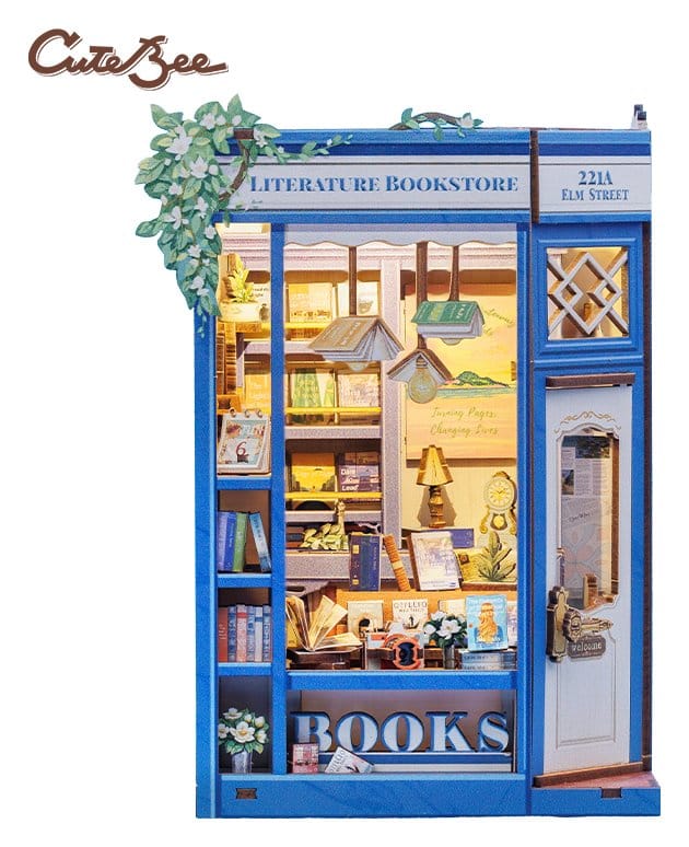 Maquette Book Nook Literature Bookstore 17 x 12 cm