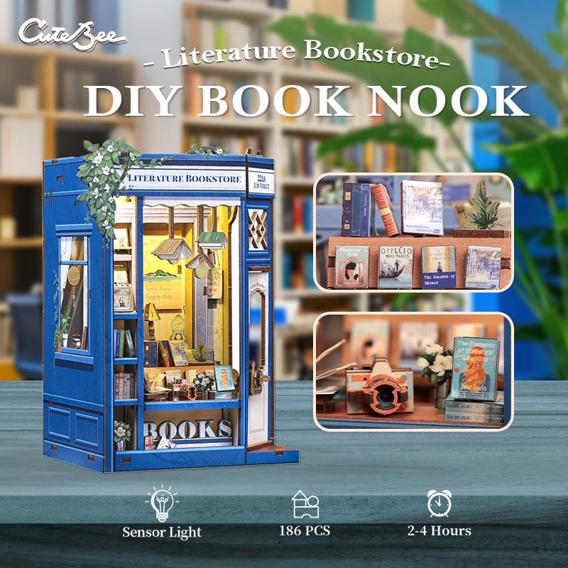 Maquette Book Nook Literature Bookstore 17 x 12 cm