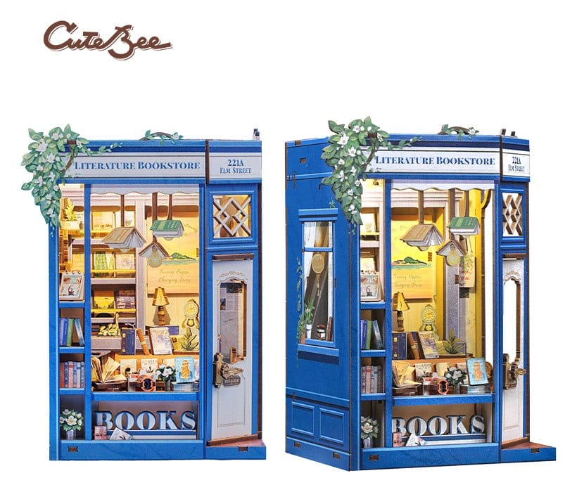 Maquette Book Nook Literature Bookstore 17 x 12 cm