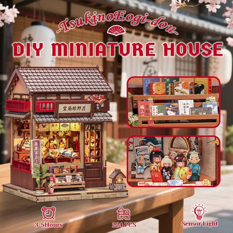 Figurine Model Kit Miniature House Tsukino Eogi-dou 19 x 14 cm