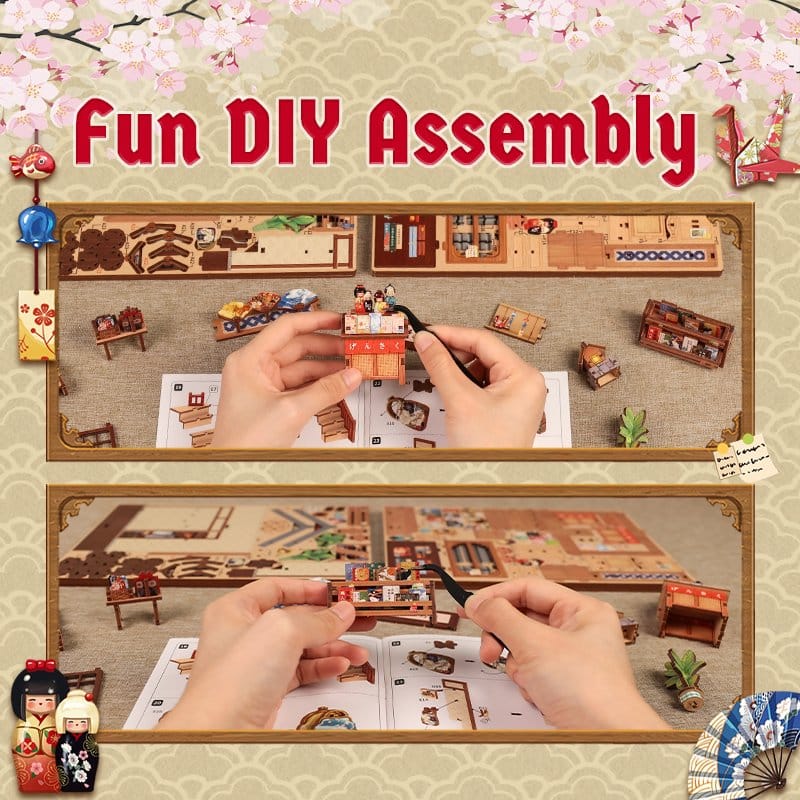 Figurine Model Kit Miniature House Tsukino Eogi-dou 19 x 14 cm