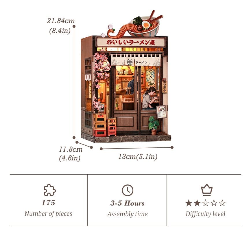 Figurine Model Kit Miniature House Oishii Kyoto 22 x 13 cm