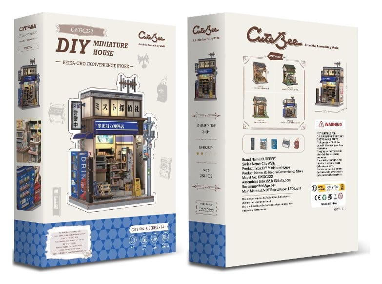 Maquette Miniature House Beika-cho Convenience Store 22 x 15 cm