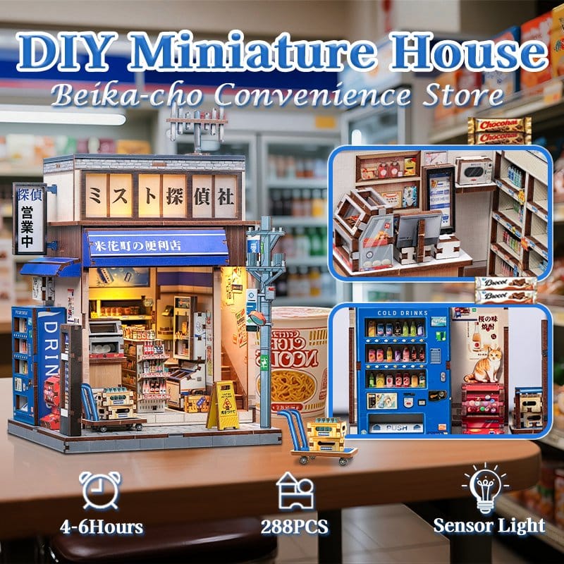 Maquette Miniature House Beika-cho Convenience Store 22 x 15 cm
