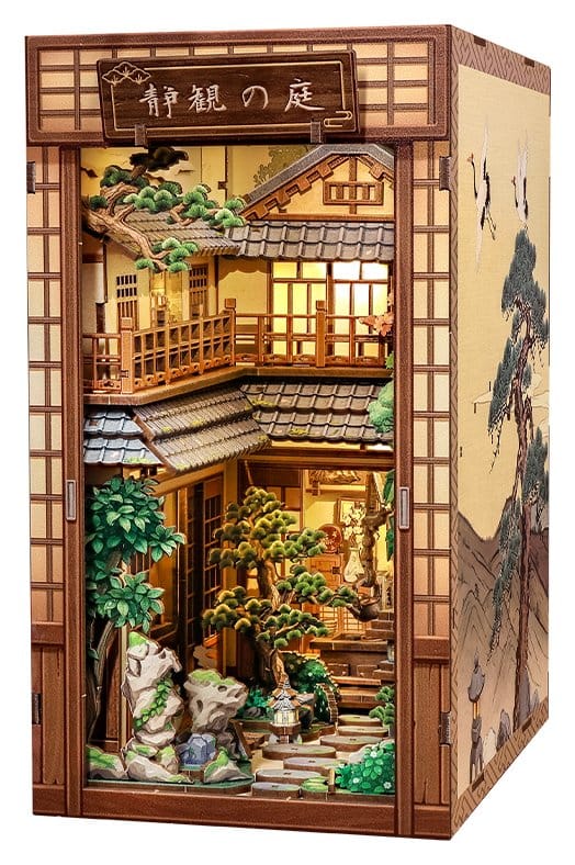 Maquette Book Nook Serene Courtyard 22 x 12 cm