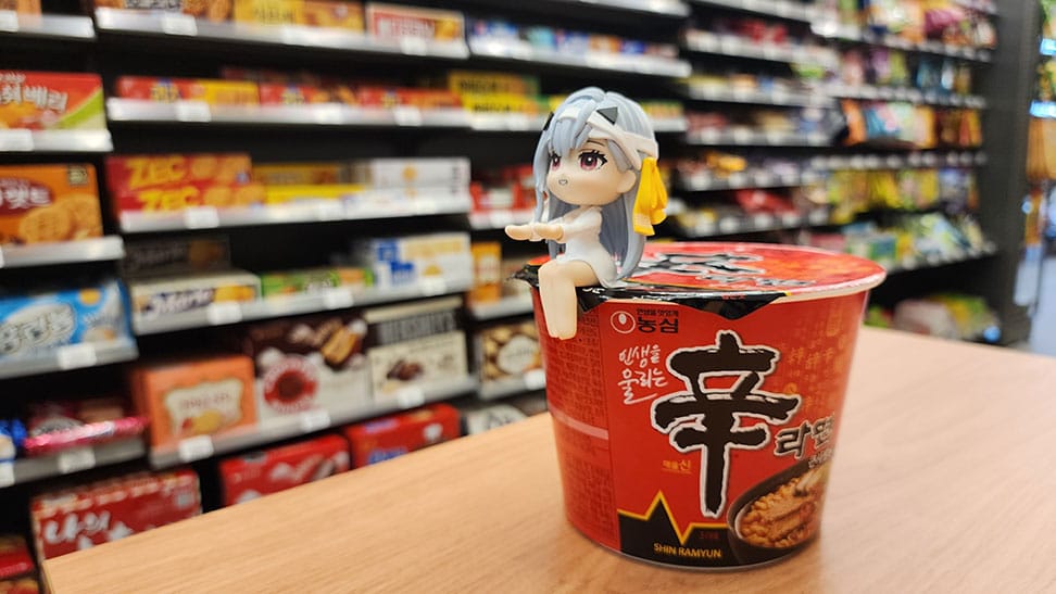 Goddess of Victory: Nikke statuette PVC Cup Noodle Holder Modernia 8 cm