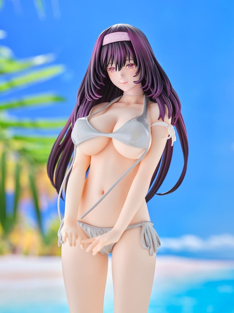 Original Model statuette 1/5 Tomoe Sakura Swimsuit Black Hair Ver. Illustration by Toshi Tsutakaze 32 cm