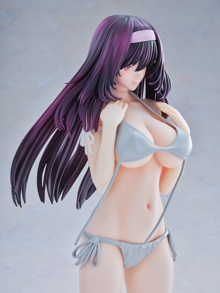 Original Model statuette 1/5 Tomoe Sakura Swimsuit Black Hair Ver. Illustration by Toshi Tsutakaze 32 cm