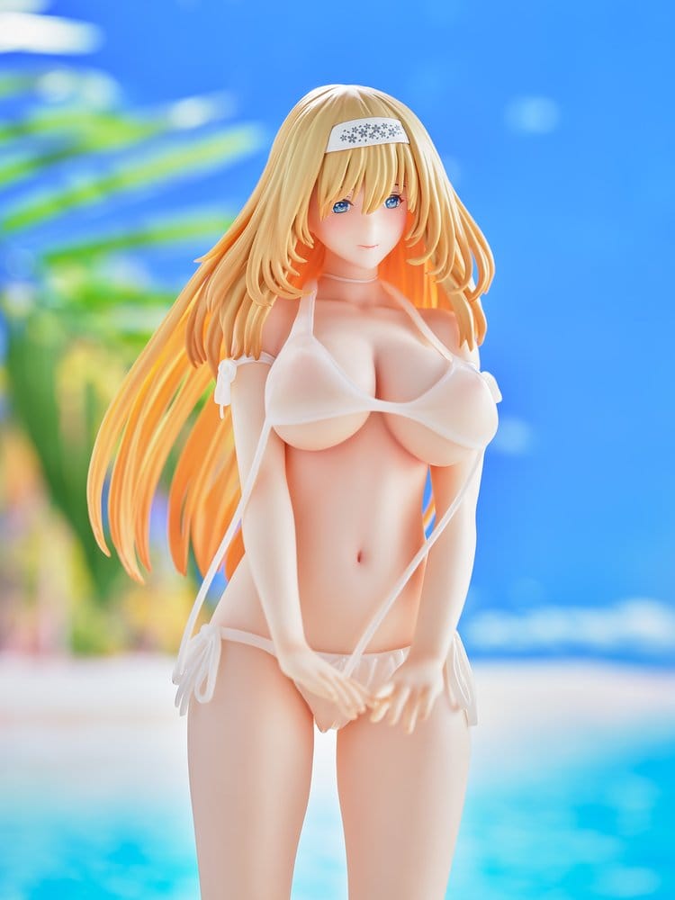 Original Model statuette 1/5 Tomoe Sakura Swimsuit Blonde Hair Wholesome Ver. Illustration by Toshi Tsutakaze 32 cm