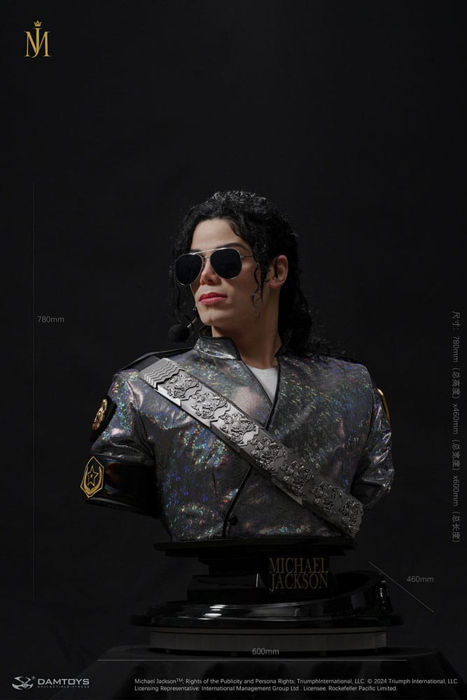 Michael Jackson buste 1/1 Dangerous Tour 78 cm