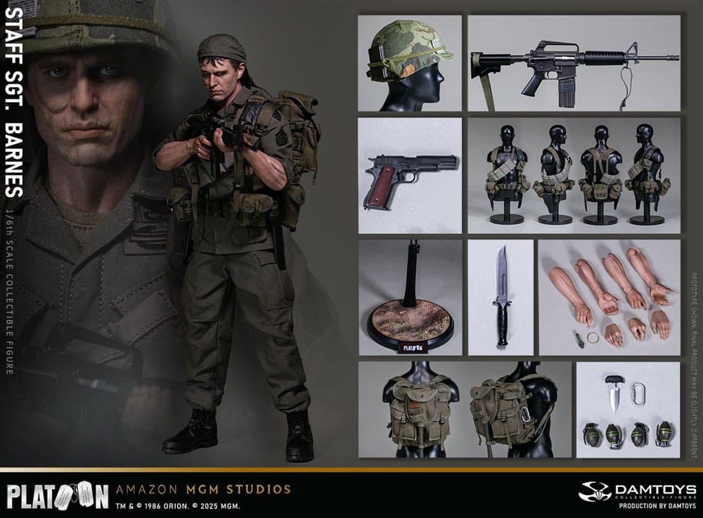 Platoon figurine 1/6 Staff Sergeant Barnes 30 cm