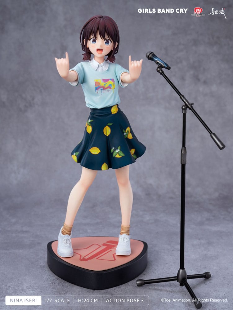 Girls Band Cry statuette PVC 1/7 Natsu wo Mankitsu shite Sakebe Series No. 1 Nina Iseri 24 cm