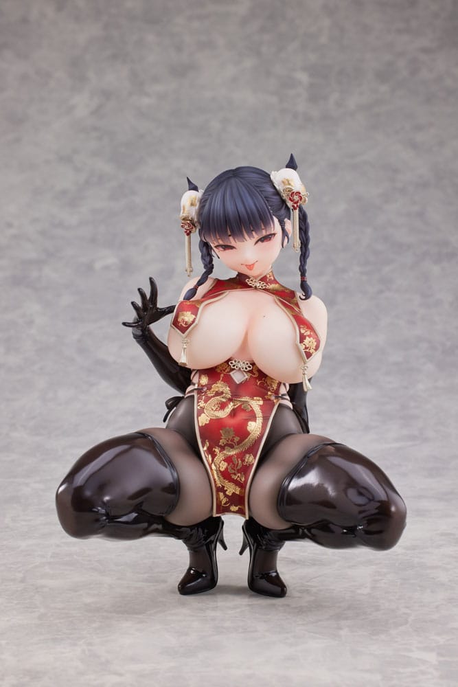 Original Character statuette 1/6 Dragon Chinese Dress Sugata no Ane no Tomodachi Illustrated by Daiki Kase 17 cm