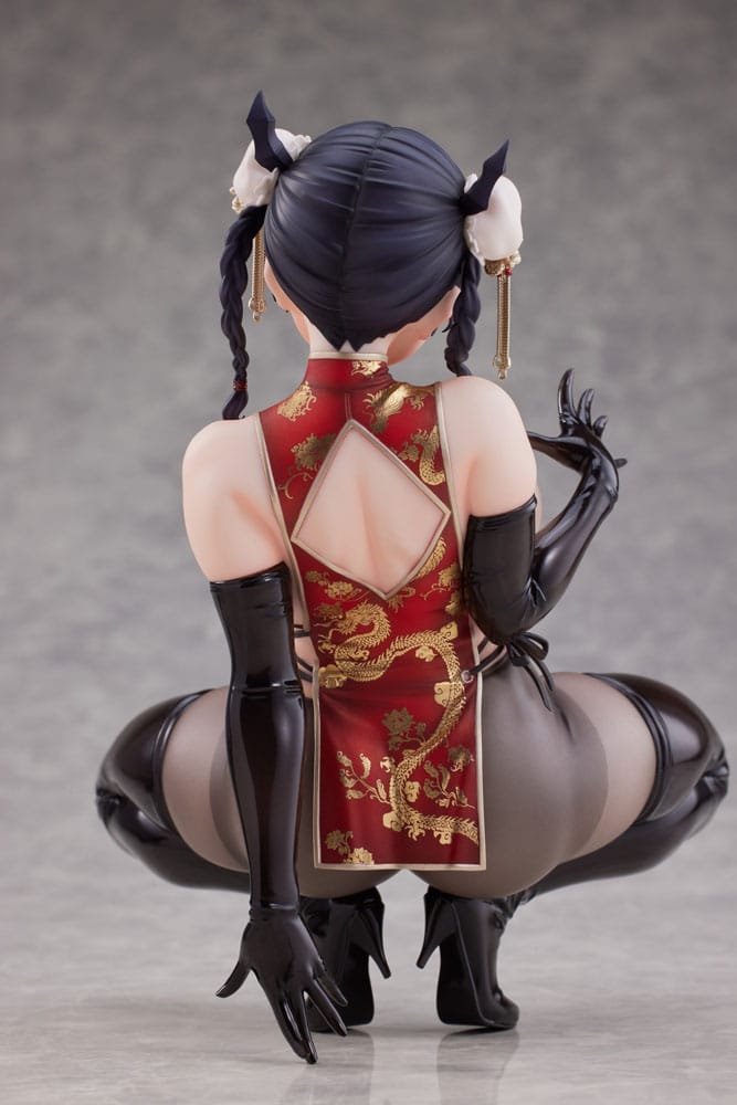 Original Character statuette 1/6 Dragon Chinese Dress Sugata no Ane no Tomodachi Illustrated by Daiki Kase 17 cm